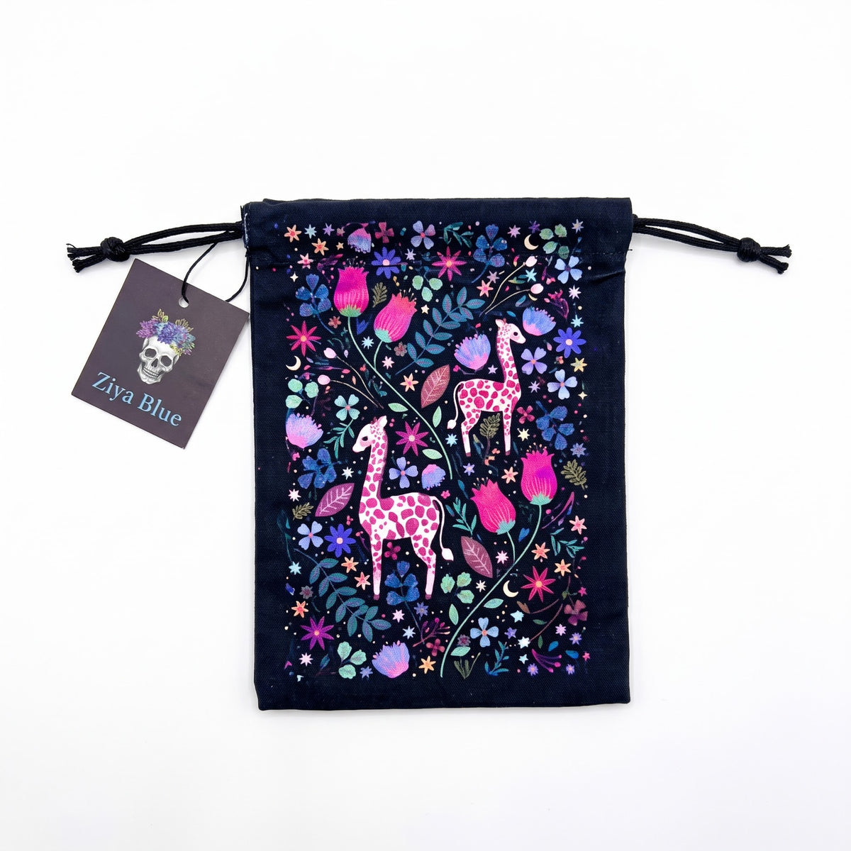 Floral Giraffes Tarot Bag | Tarot Pouches & Gifts