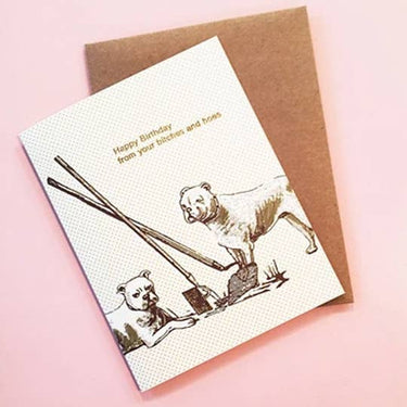 Happy Birthday From Your Bitches & Hoes Card