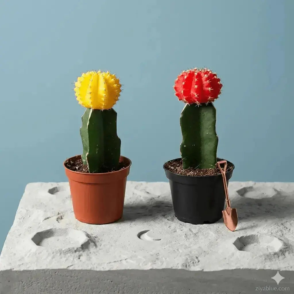 1.5" Grafted Moon Cactus | Miniature Neon Succulent  Ziya Blue