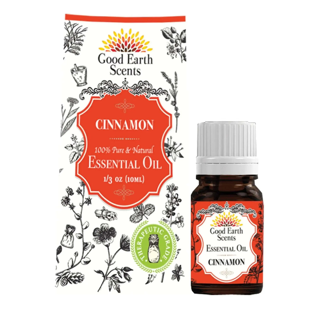 100% Natural Cinnamon Essential Oil (10 ml) Designs by Deekay Inc. Ziya Blue