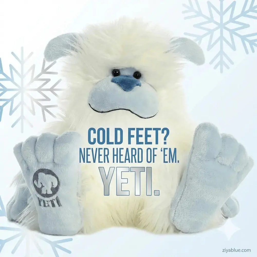12.5" Yeti Plush | Soft Snow Buddy Aurora Ziya Blue
