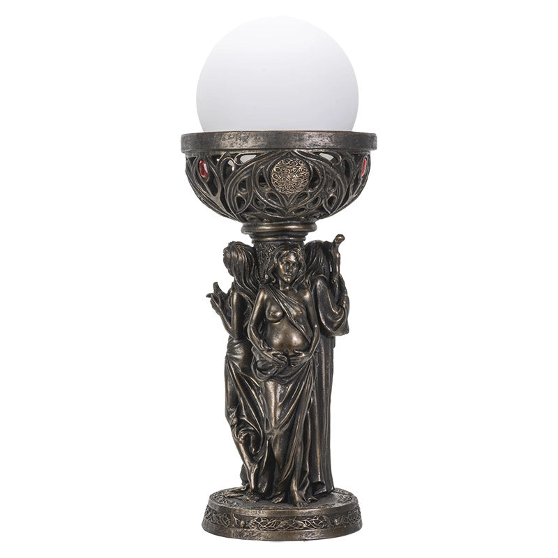 Triple Goddess Table Lamp | Fantasy & Mythical Decor