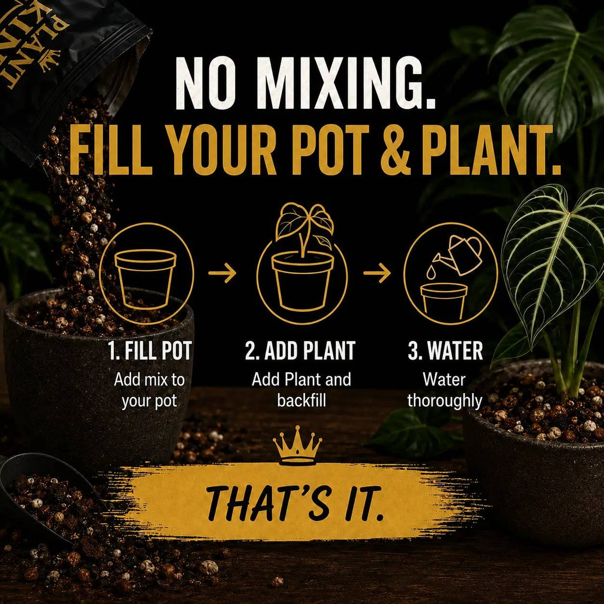 Chunky Aroid Potting Soil Mix | 5L