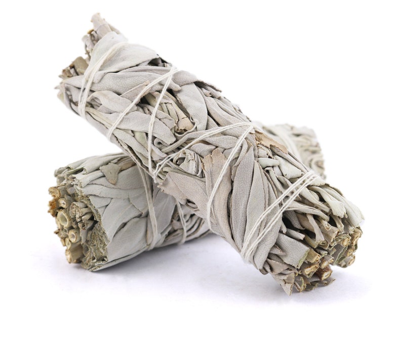 California White Sage Smudge Stick 4"