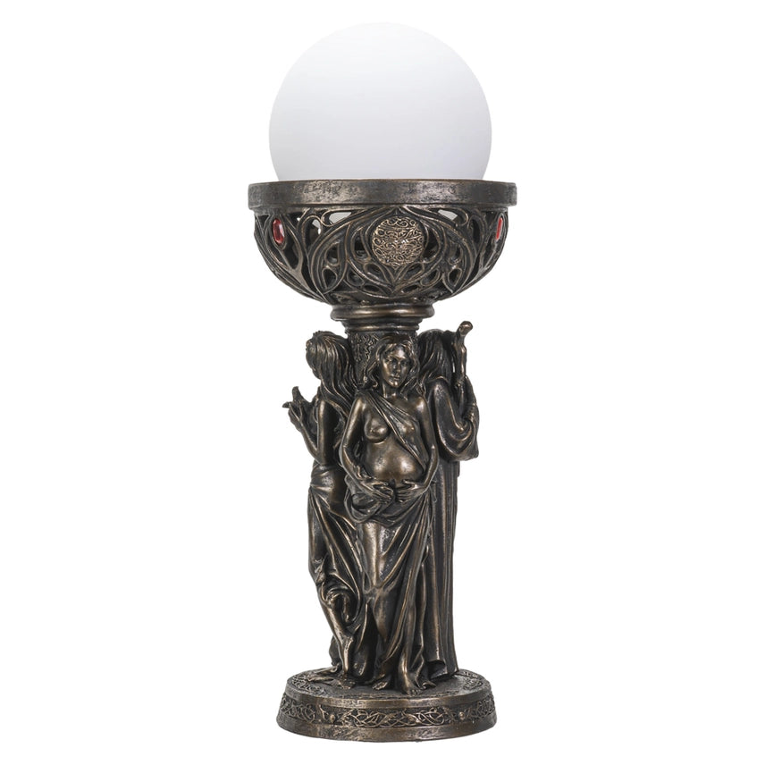 Triple Goddess Table Lamp | Fantasy & Mythical Decor