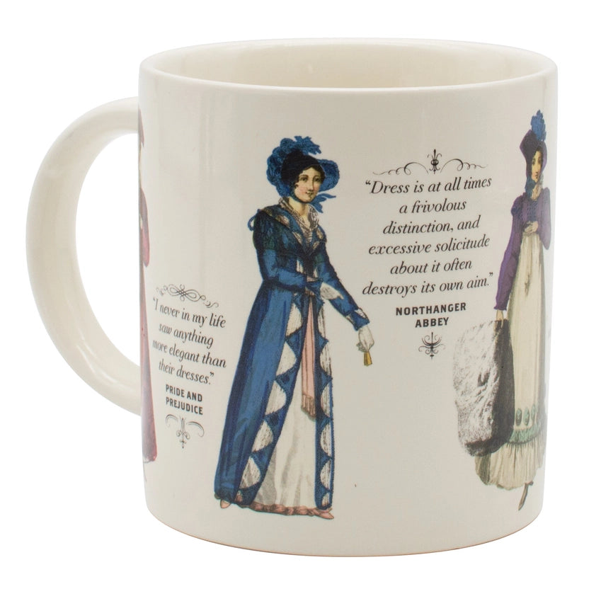 Jane Austen Regency Clothing Heat-Changing Mug: Where Literary Wit Meets Magical Morning Brews