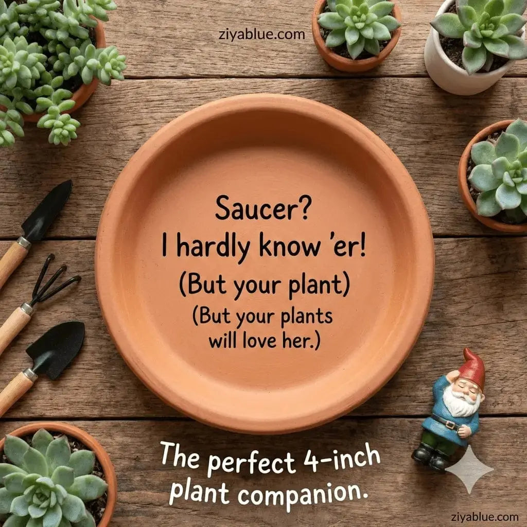 4.25 Inch Terracotta Saucer | The Furniture Insurance Policy Maeve Toys Ziya Blue