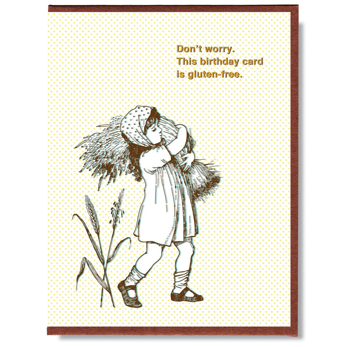 Don't Worry, This Birthday Card is Gluten-Free Card