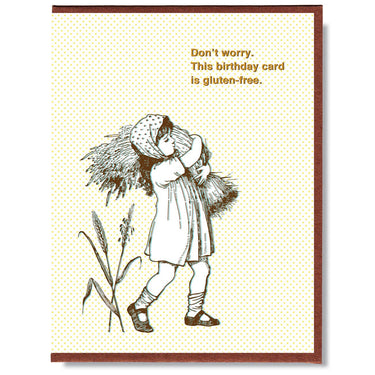 Don't Worry, This Birthday Card is Gluten-Free Card