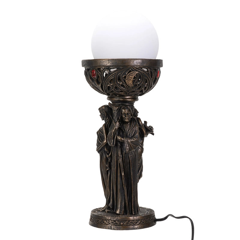 Triple Goddess Table Lamp | Fantasy & Mythical Decor