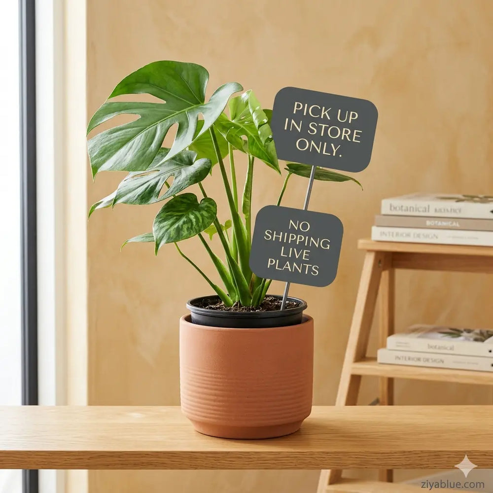 4" Monstera Split Leaf  Ziya Blue