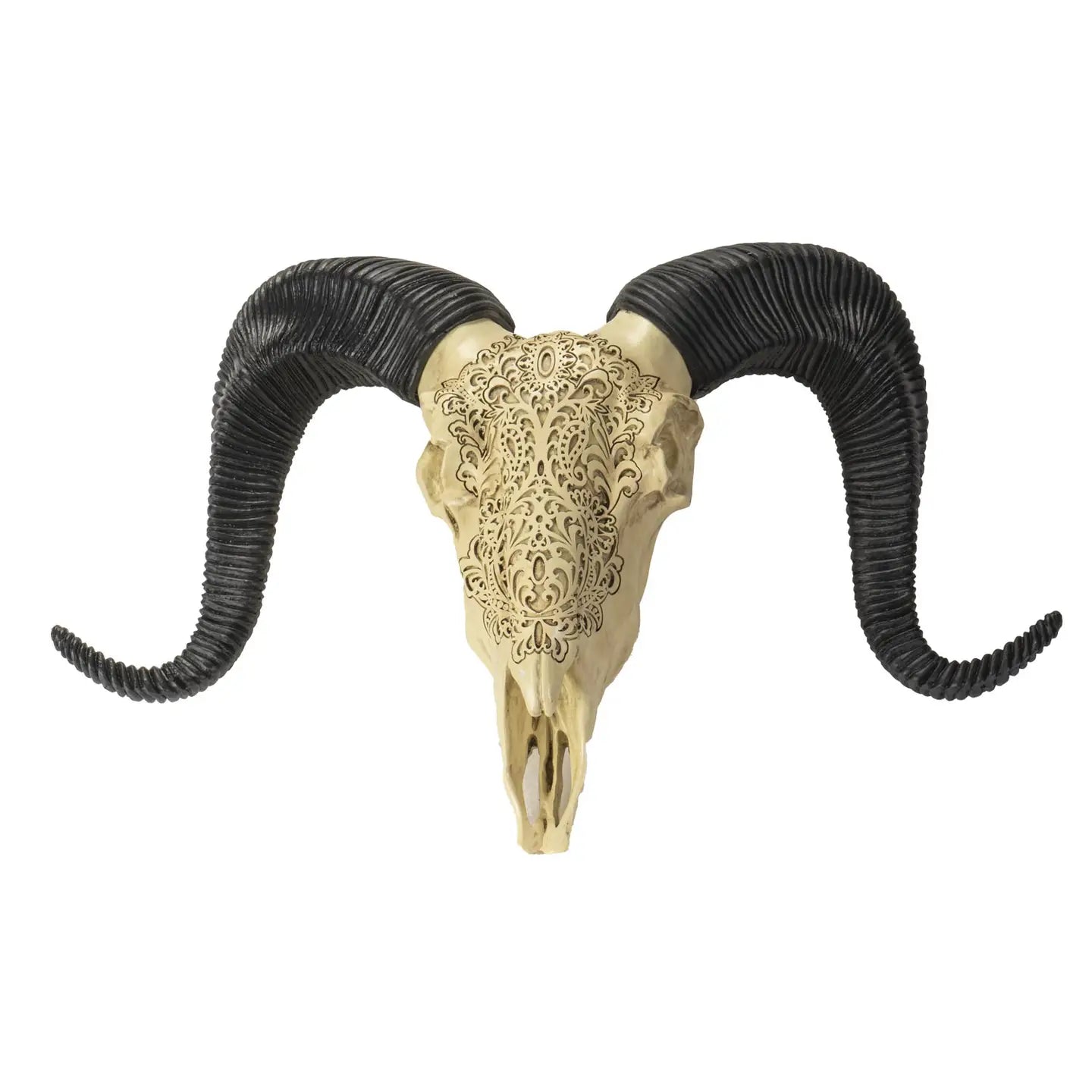Carved Ram Decorative Skull