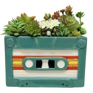 Retro Cassette Tape Planter