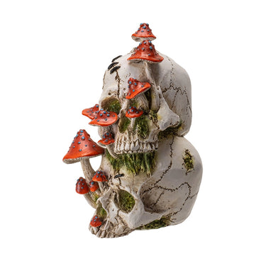 Mushroom Skull Figurine | Gothic & Cottagecore Decor
