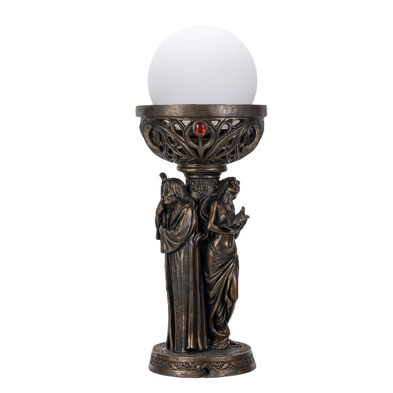 Triple Goddess Table Lamp | Fantasy & Mythical Decor