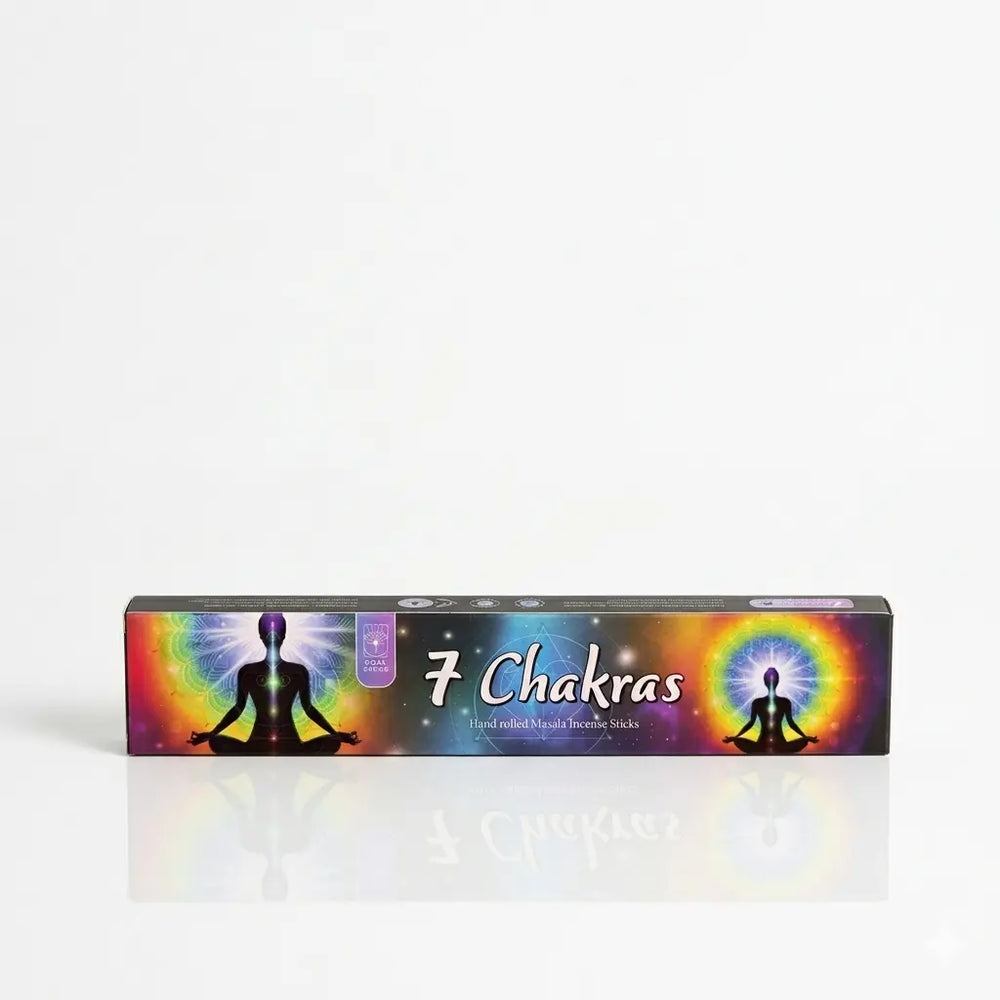 7 Chakras Masala Incense Sticks (12-Pack)  Ziya Blue