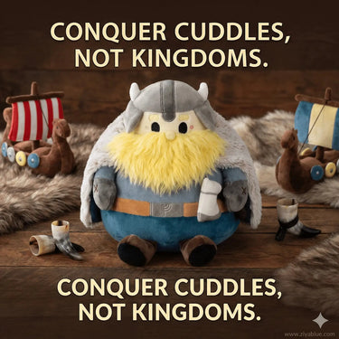 7-Inch Round Mini Squishable Viking Plush Squishables Ziya Blue
