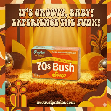 70s Bush Soap | Triple-Milled Retro Novelty Bar Whiskey River Ziya Blue