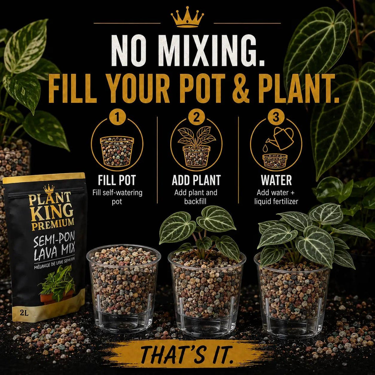 Premium Semi-PON Potting Soilless Mix | 2L
