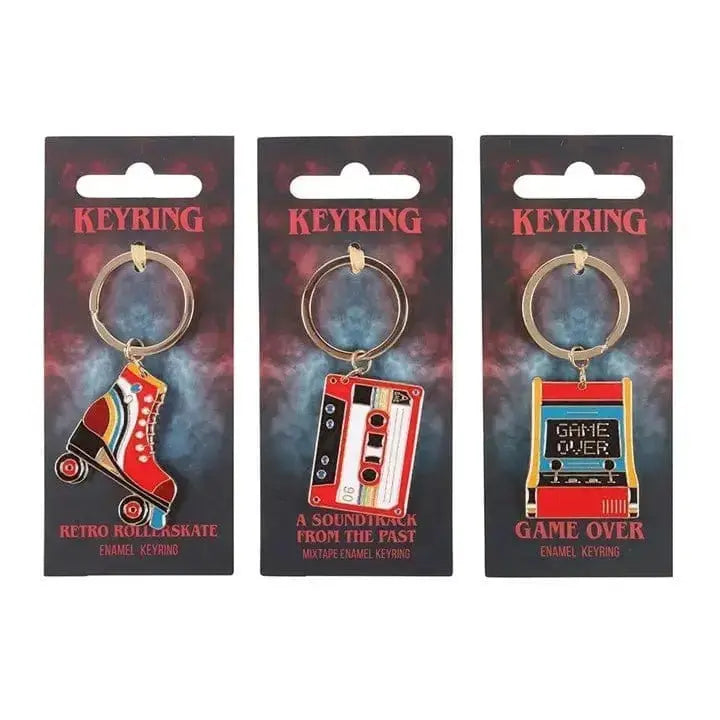 80s Keychain | Retro Enamel Synth-Pop Accessories Something Different Ziya Blue