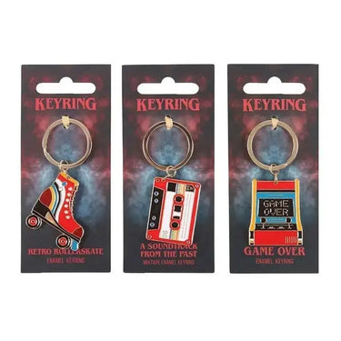 80s Keychain | Retro Enamel Synth-Pop Accessories Something Different Ziya Blue