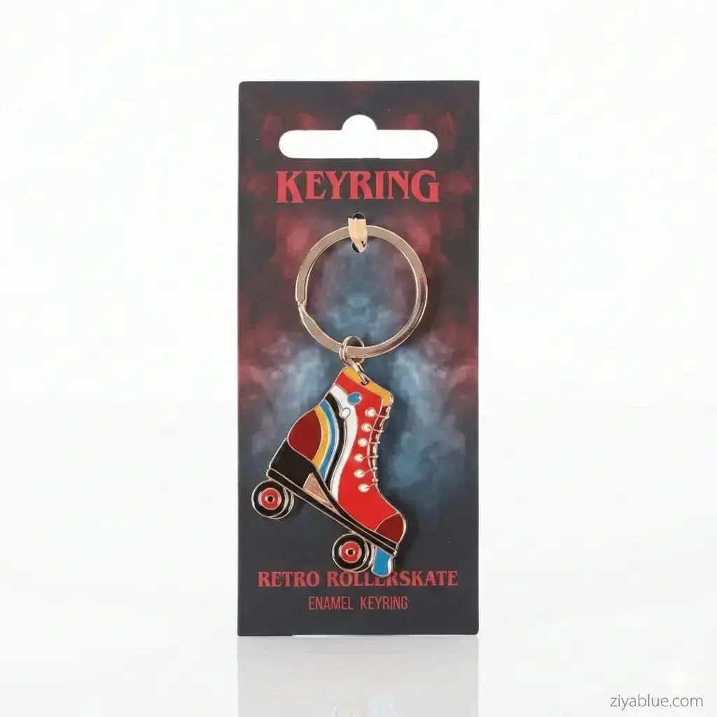 80s Keychain | Retro Enamel Synth-Pop Accessories Something Different Ziya Blue