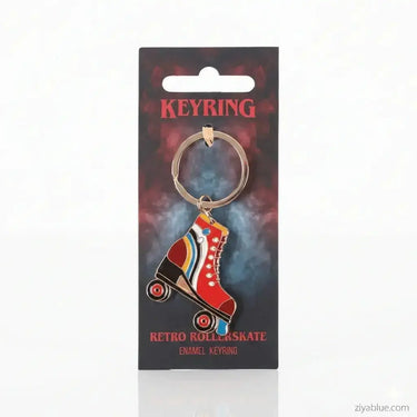 80s Keychain | Retro Enamel Synth-Pop Accessories Something Different Ziya Blue