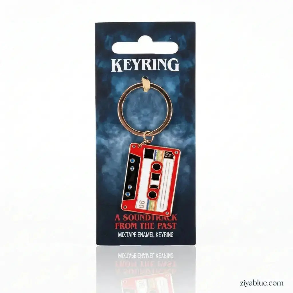 80s Keychain | Retro Enamel Synth-Pop Accessories Something Different Ziya Blue