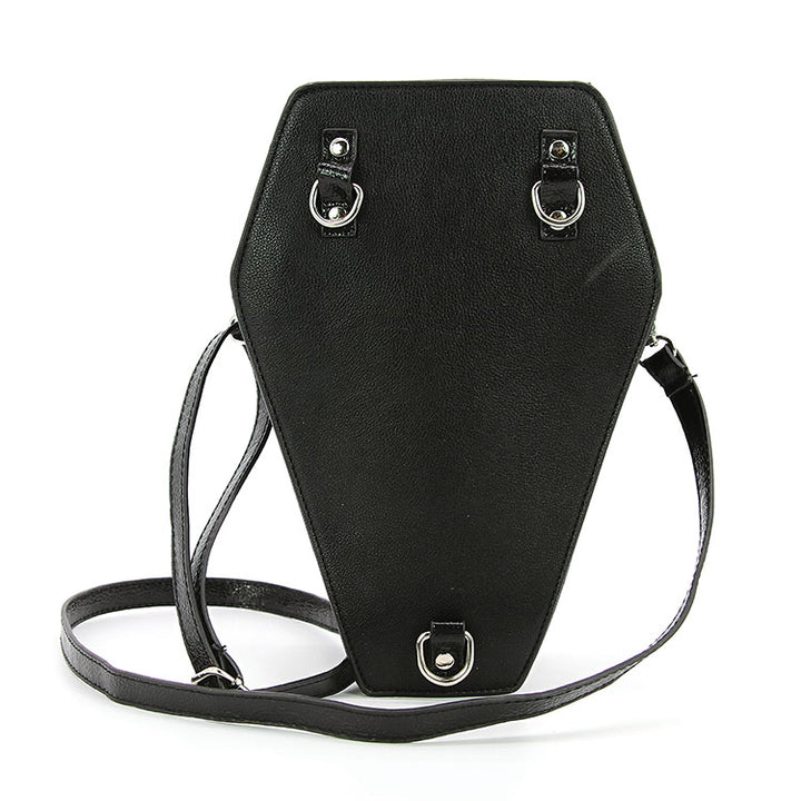 Metallic Cross Coffin Bag in Vinyl | Gothic Handbags