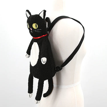 Furry Black Cat Backpack: Carry Your Own Personal Familiar