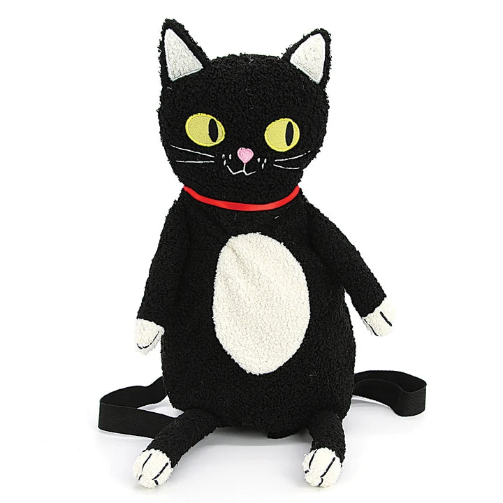 Furry Black Cat Backpack: Carry Your Own Personal Familiar