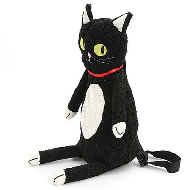 Furry Black Cat Backpack: Carry Your Own Personal Familiar