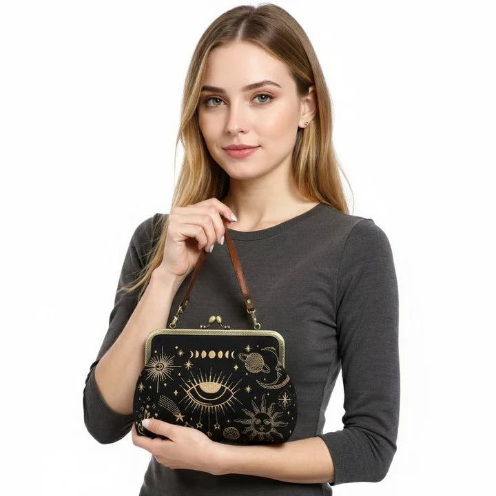 Celestial Kisslock Bag