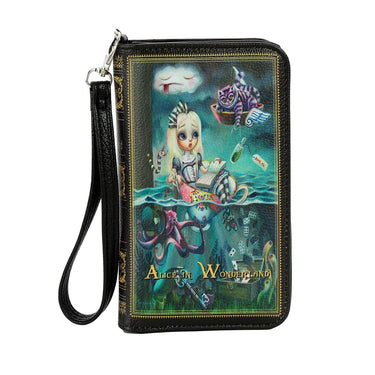 Teary Alice in Wonderland Book Wallet | Literary Accessories
