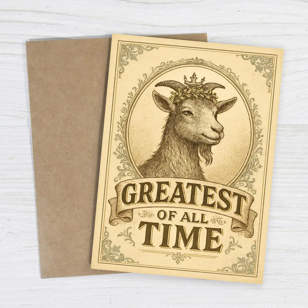 Greatest of All Time Goat – Funny Appreciation Card
