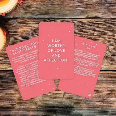 Adult Love Spells Cards: The Gift Republic 100-Card Ritual Set Gift Republic Ziya Blue