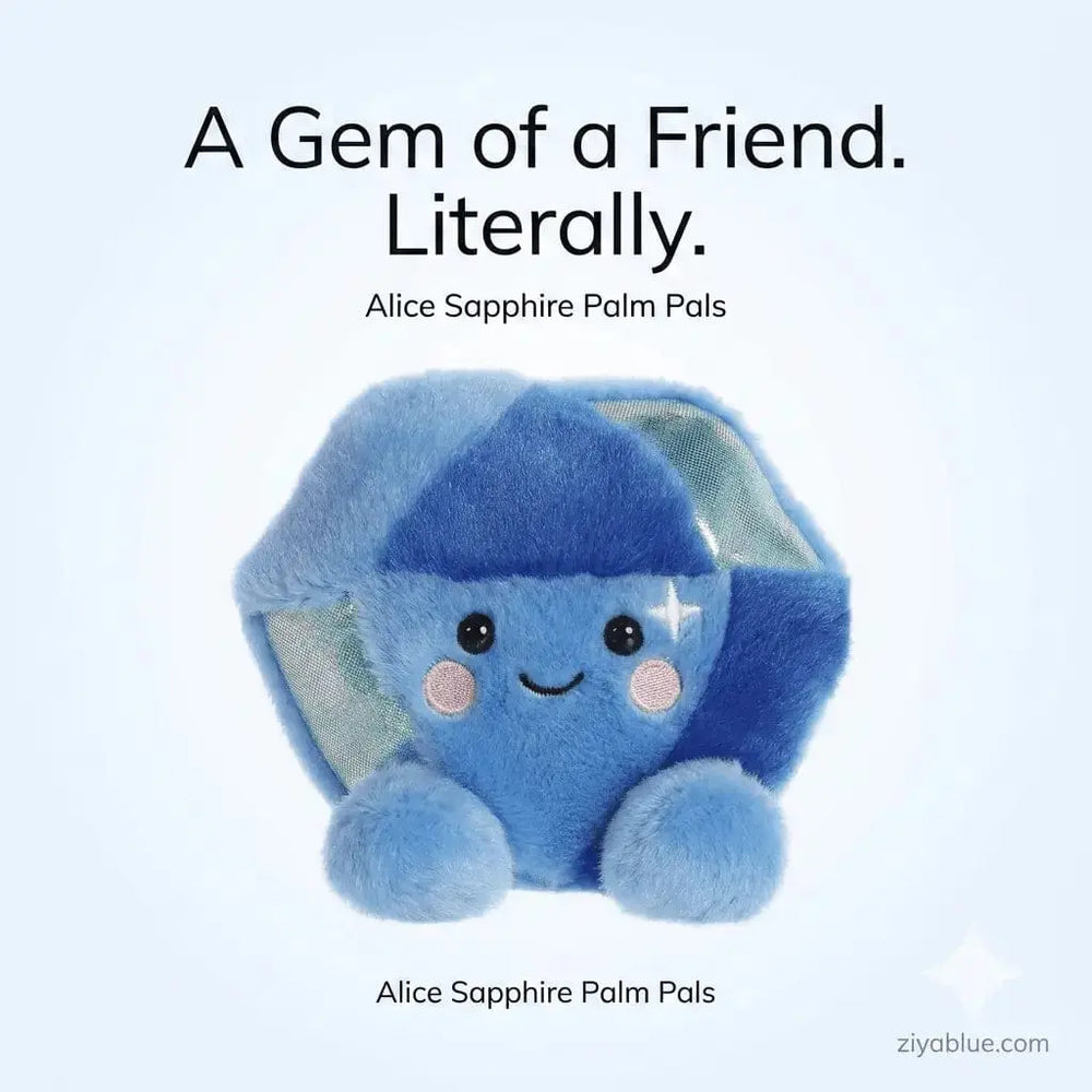Alice Sapphire Palm Pals | 5" Plush Aurora Ziya Blue