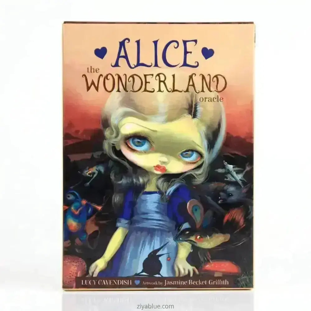 Alice in Wonderland Oracle Deck | 45-Card Guidance Set  Ziya Blue