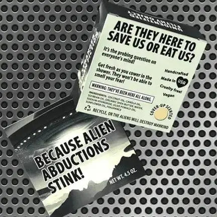 Alien Invasion Soap: UFO Abduction Gag Gift Totally Cheesy Ziya Blue