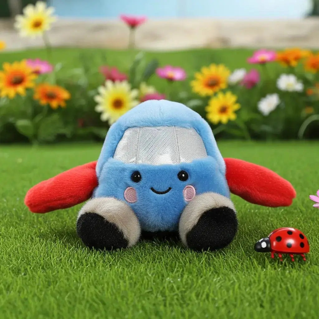 Amelia Jet Palm Pals – 5" Plush Aurora Ziya Blue