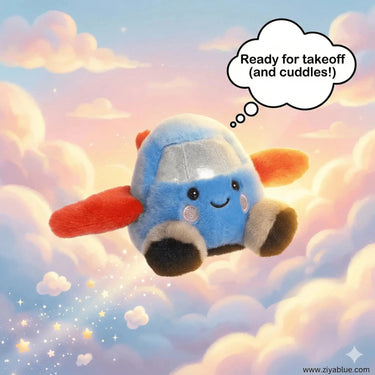 Amelia Jet Palm Pals – 5" Plush Aurora Ziya Blue