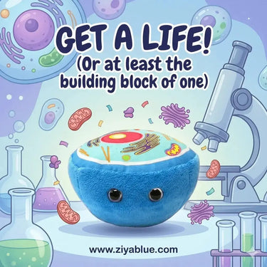 Animal Cell Plush | GIANTmicrobes Educational Science Toy Giant Microbes Ziya Blue