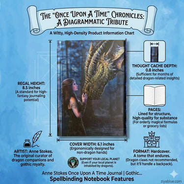 Anne Stokes Once Upon A Time Journal | Gothic Notebook  Ziya Blue
