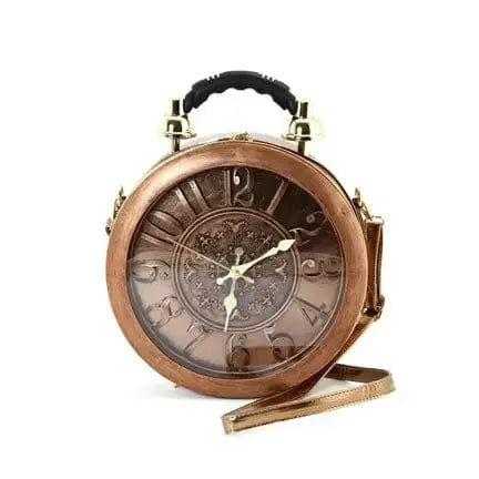 Antique Clock Bag – Vintage Steampunk Crossbody Purse COMECO INC Ziya Blue
