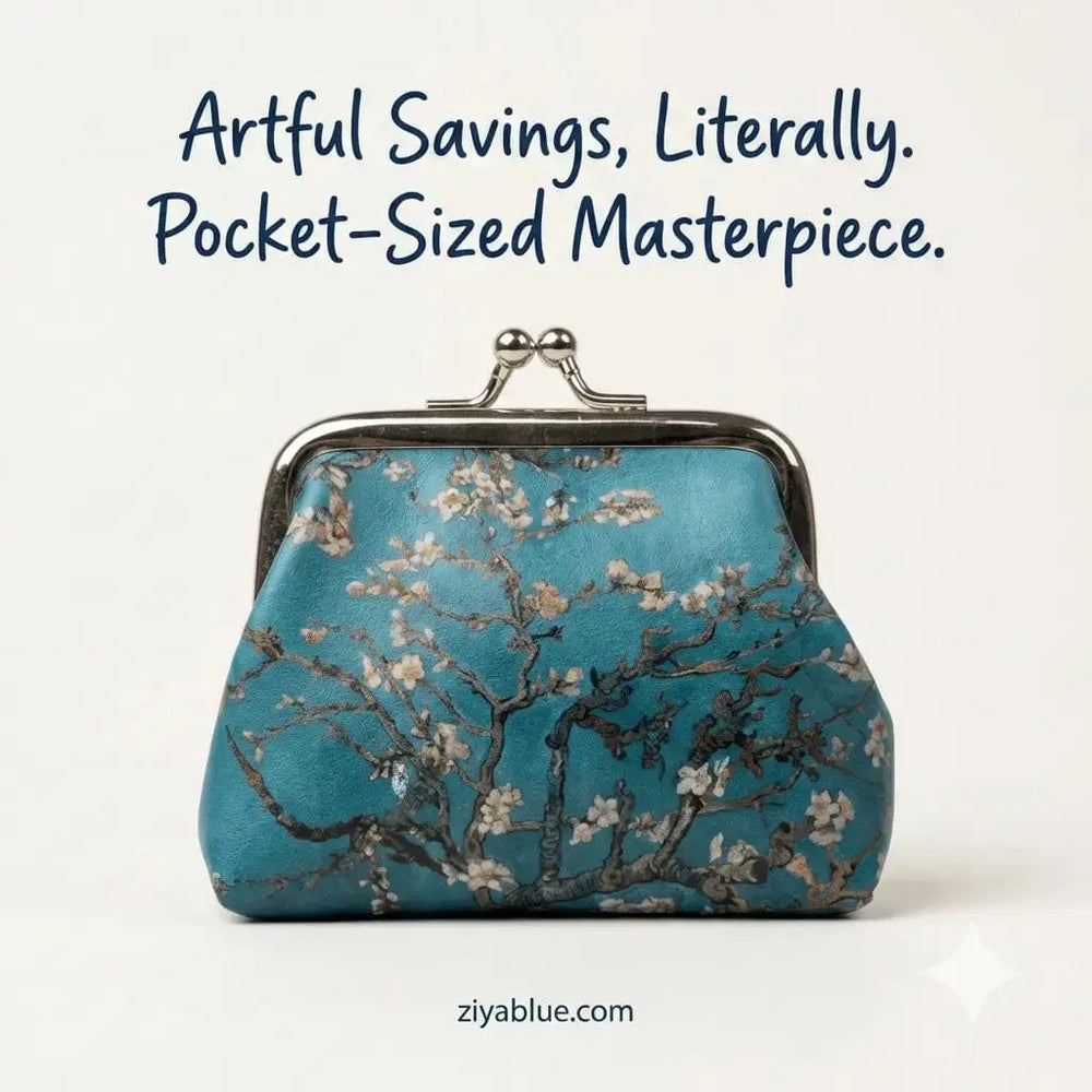 Art Inspired Coin Purse – The "Masterpiece" Mini Pouch Ziya Blue Ziya Blue