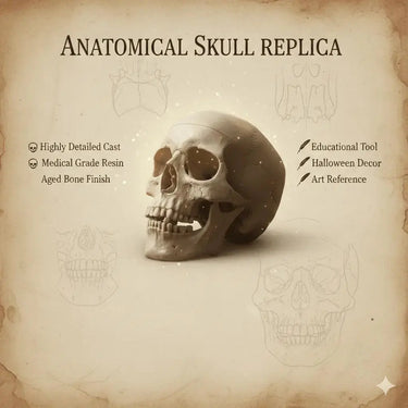 Articulated Mini Human Skull Model 💀 Ziya Blue Ziya Blue