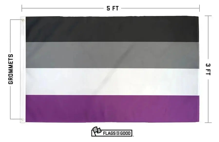 Asexual Pride Flag – Celebrate Your Spectrum Flags For Good Ziya Blue