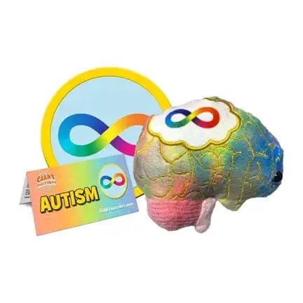 Autism Brain Plush | GIANTmicrobes Neurodiversity Toy Giant Microbes Ziya Blue