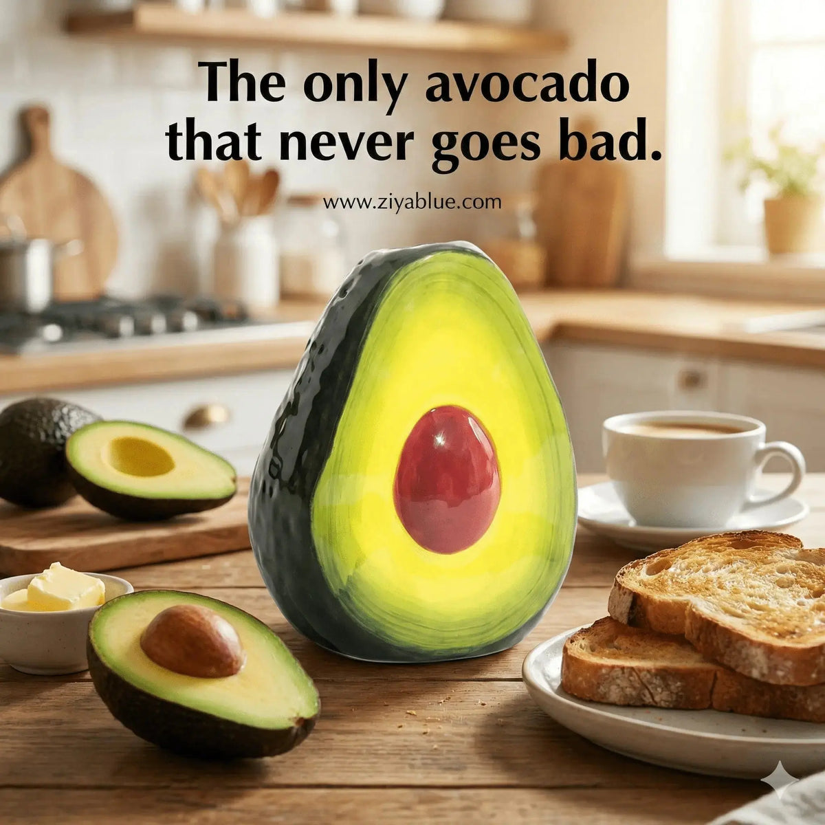 Avocado Stem Vase - The Ultimate "Unkillable" Superfood Decor McGowan & Rutherford Ltd Ziya Blue