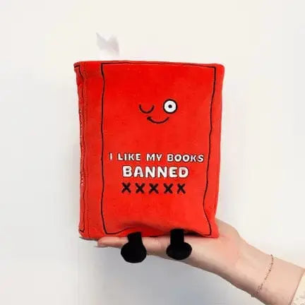 Banned Books Plush - The Freedom to Read Statement Piece Punchkins Ziya Blue